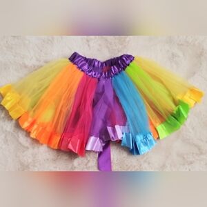 5/ $25 Colorful Rainbow Tutu Skirt for Kids